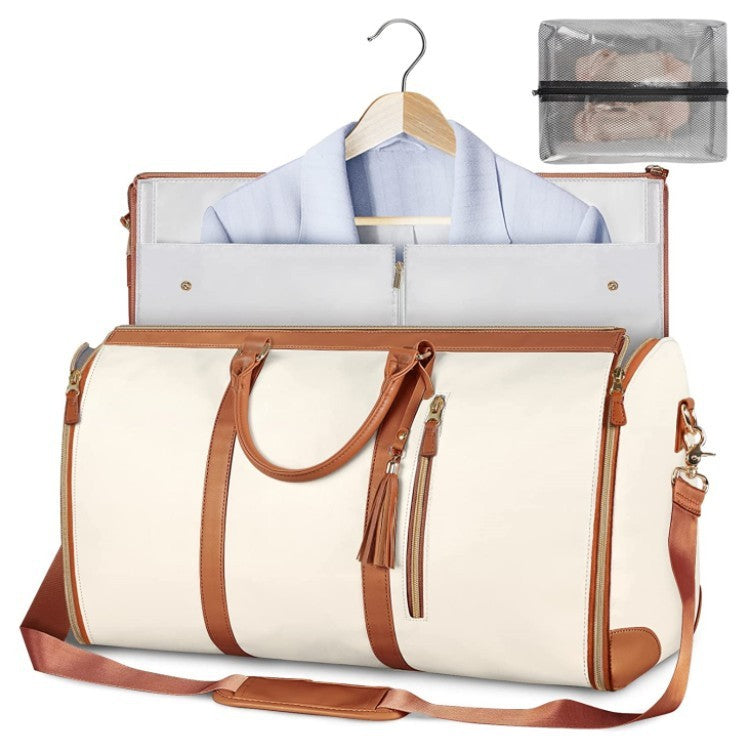 Sac de voyage de grande capacité, sac à main pliable pour costume, fourre-tout imperméable pour vêtements