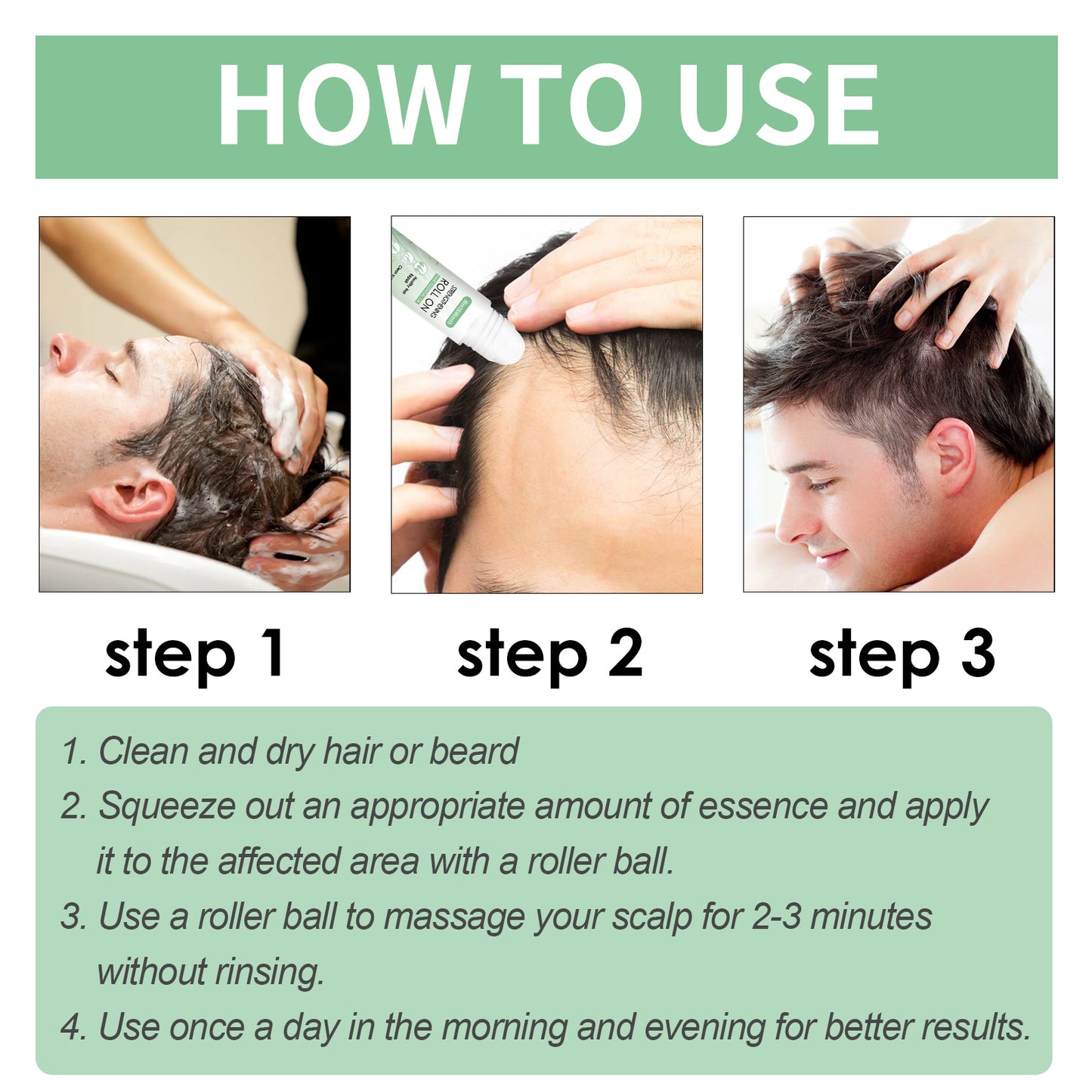 West & Month – boules à rouleaux pour cheveux, Massage du cuir chevelu, hydratant, racines de cheveux, épaississement, traitement capillaire, huile essentielle