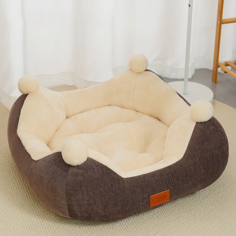 Warm Winter Cat Nest Open Rabbit Velvet Square Nest Thick Pet Nest Universal Pet Supplies For All Four Seasons
