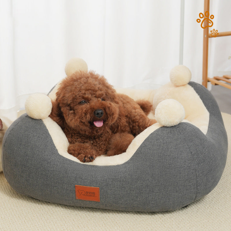 Warm Winter Cat Nest Open Rabbit Velvet Square Nest Thick Pet Nest Universal Pet Supplies For All Four Seasons